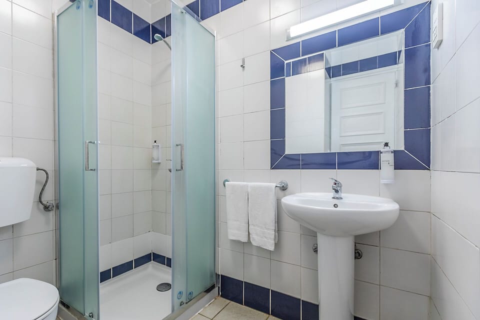 Twin Room, Private Bathroom | Bathroom | Shower, rainfall showerhead, hair dryer, towels