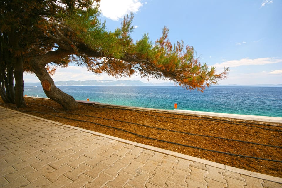 Rabac Riviera with a long pebble beach