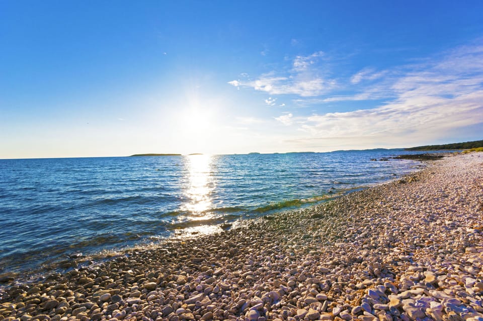 Rovinj beach, 20 minutes from the Villa