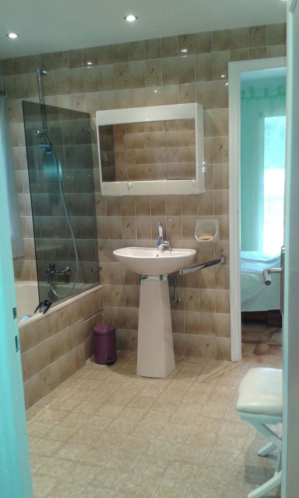 Entrance on the ground floor bathroom