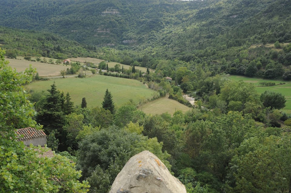 View from the village over the valley