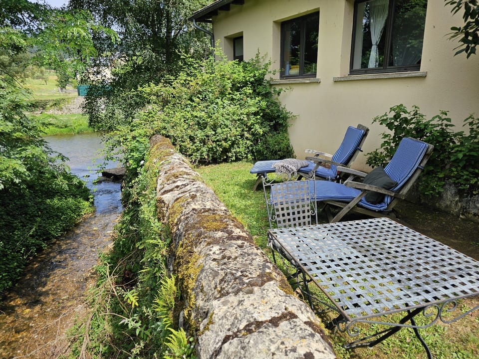 Private Garden: View of the creek & river