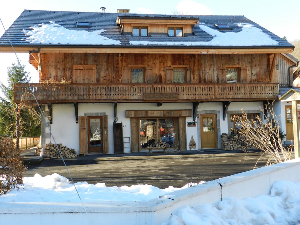 Chalet in winter