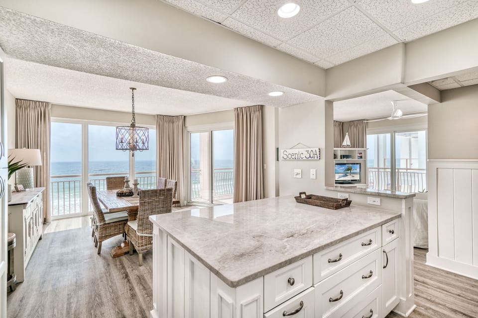 Kitchen with Stunning Views