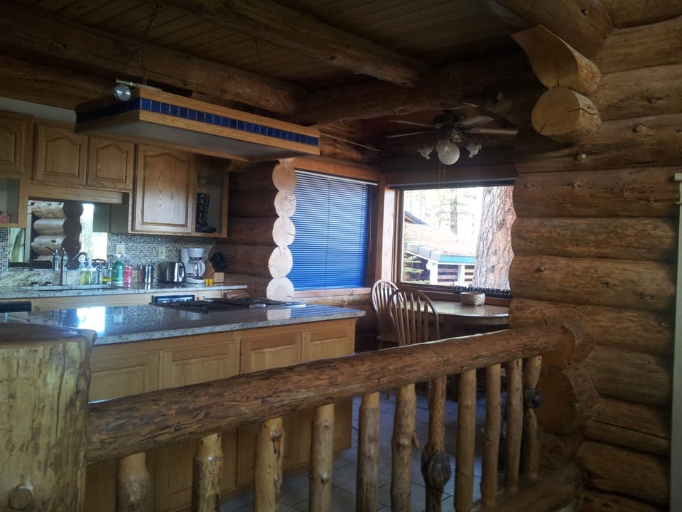 Kitchen from dining area