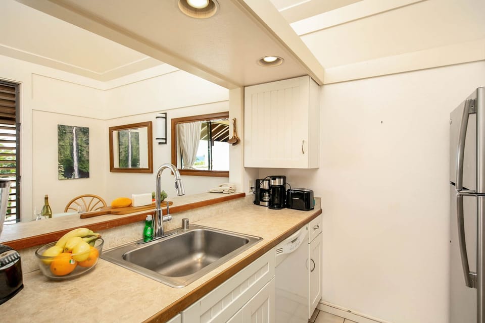 from kitchen, views to the outdoors