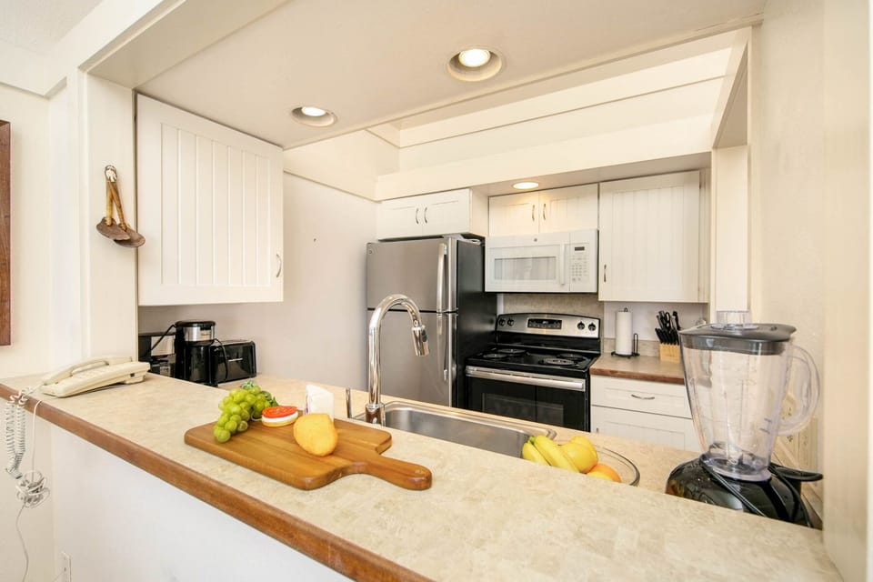 Fully stocked kitchen ware, pots, pans,utensils,dishes