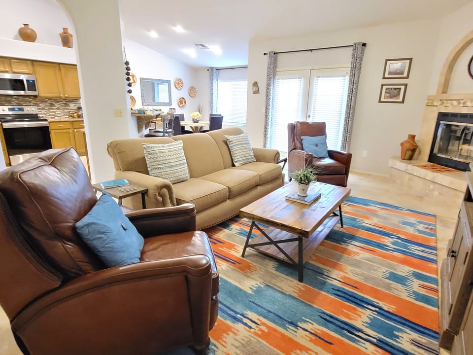 Family Room open to the Kitchen and Dining area