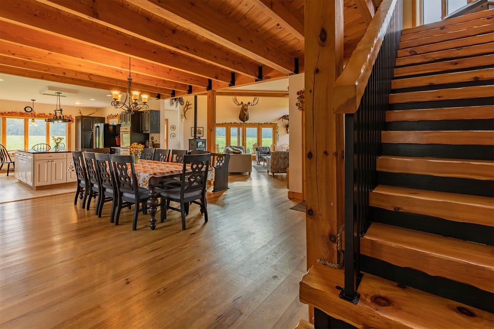 Welcome home to Tenwood Lodge - named for the 10 different kinds of wood we used in building it.