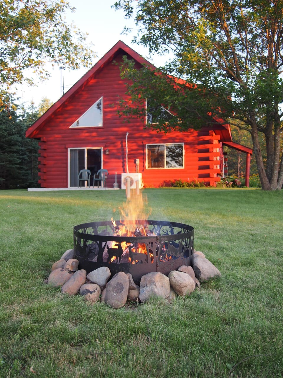 Enjoy a fire in the backyard