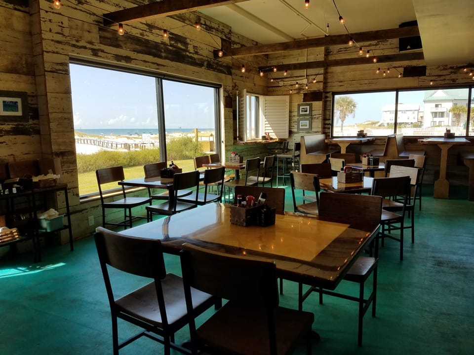 The Sassy Bass Restaurant is on the Ground Floor of our Building!