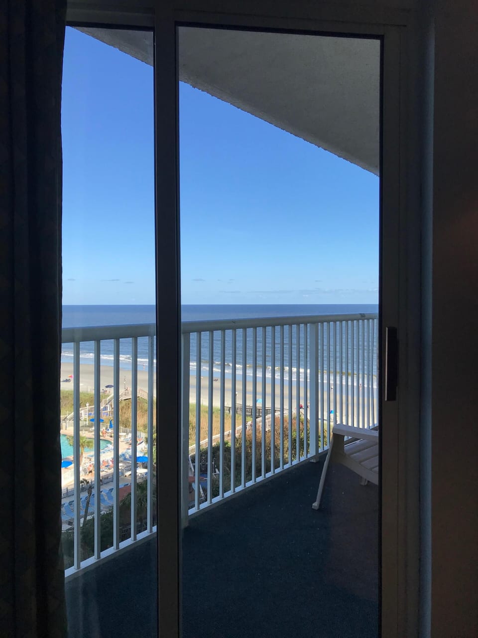 Great view from our extended balcony!