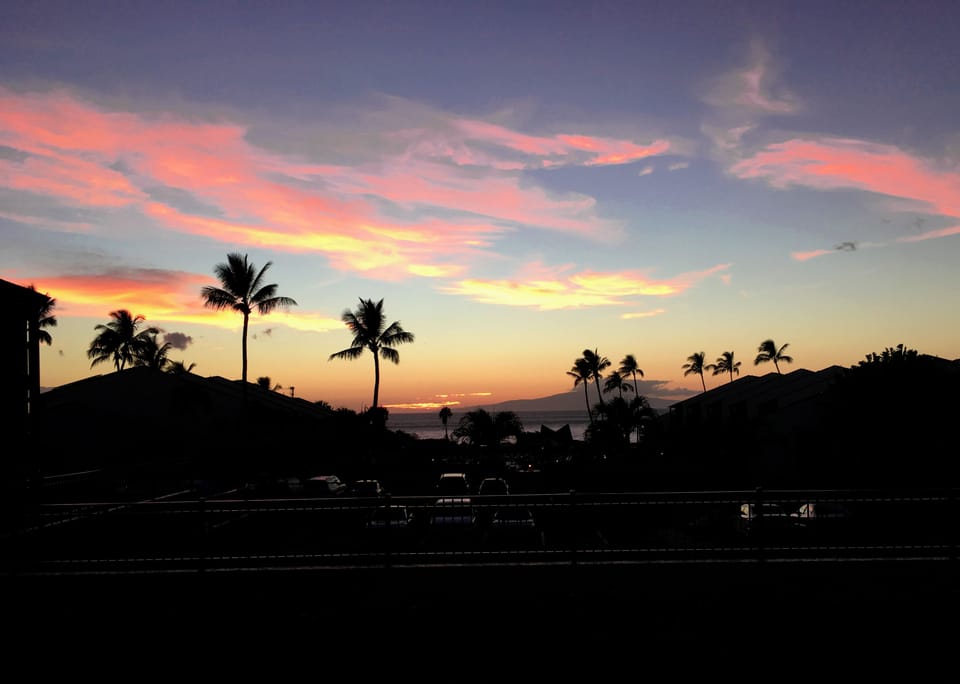 Sunset from the Upper BBQ's!