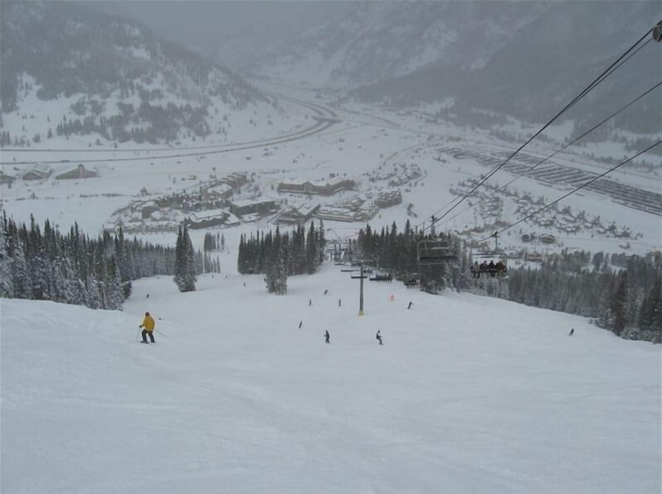 Our condo is ski in/out at the bottom of this 6 person Super B lift!!