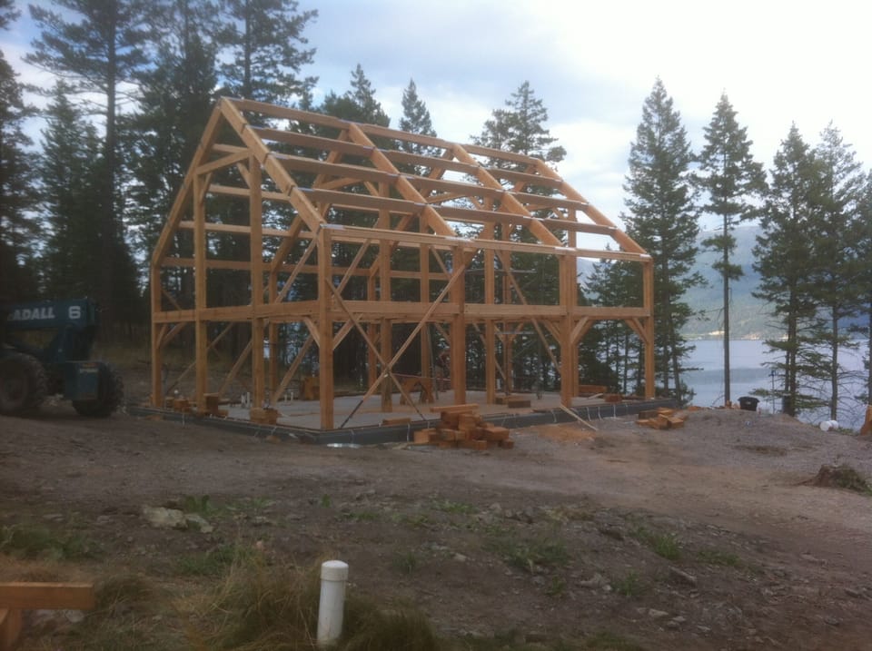 Timber Frame complete.