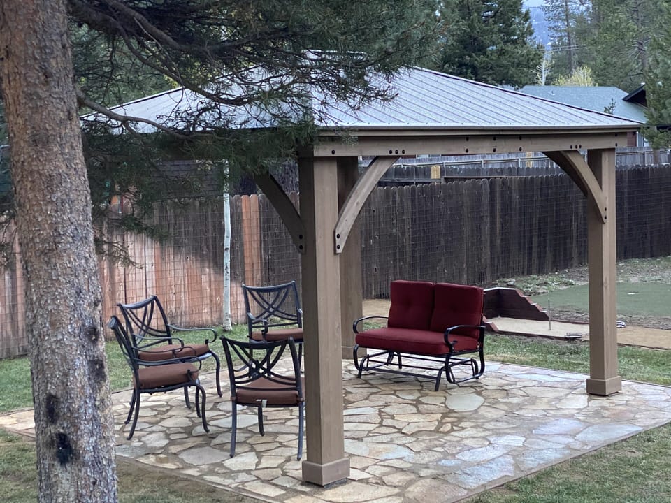 Newly installed patio and Gazebo