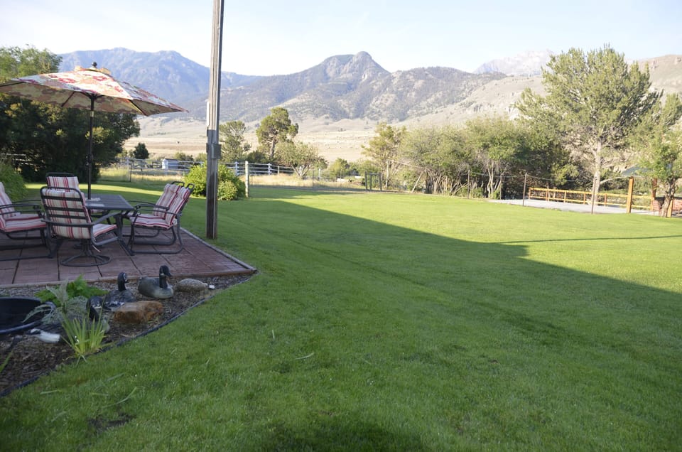 Back yard over looking Yellowstone park. 
