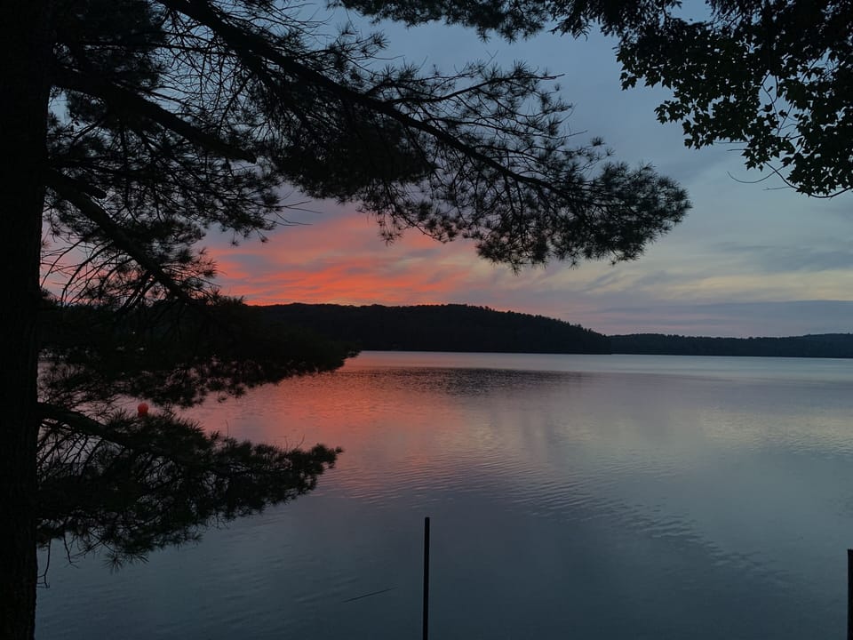 A beautiful ending to a wonderful day.