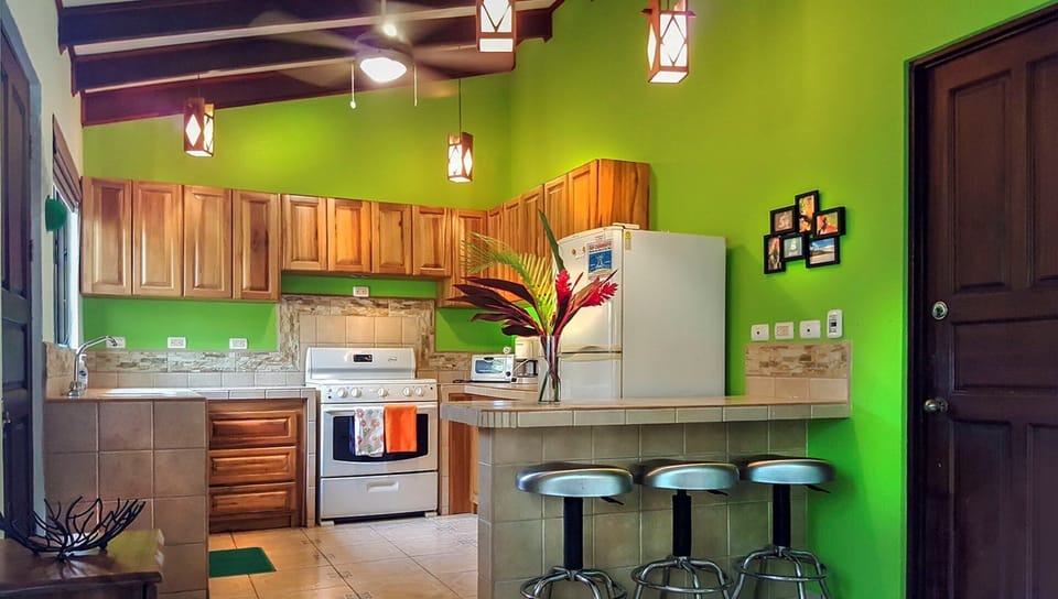 Beautiful cabinetry from the local cezinaro wood in Costa Rica