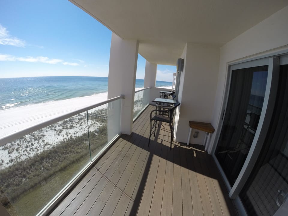 This is one side of our double balcony. The other side is just as big!!