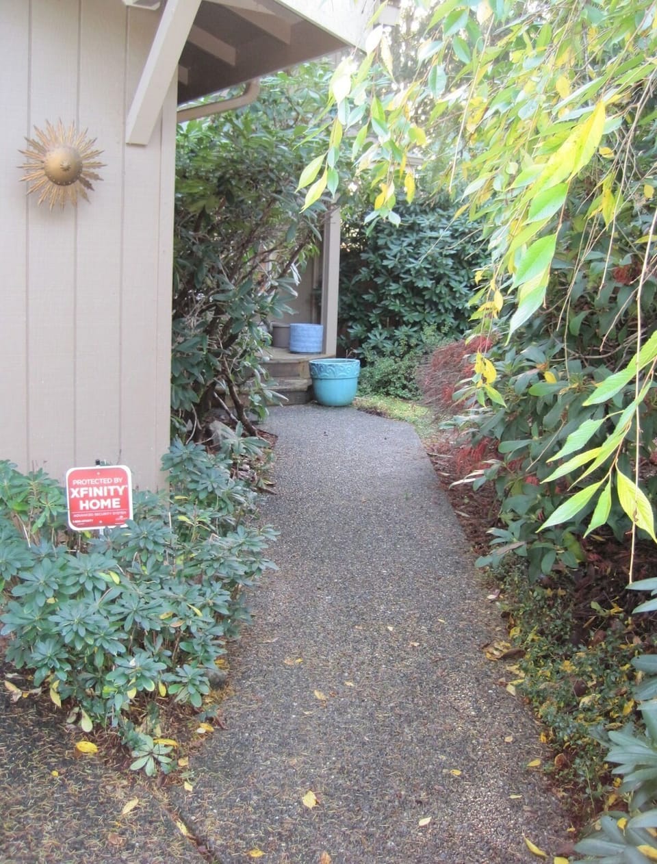 Pathway to the front door.