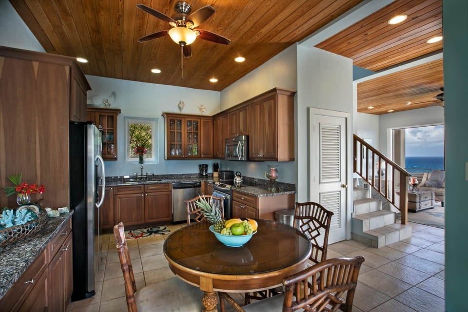 Fully stocked chef's kitchen