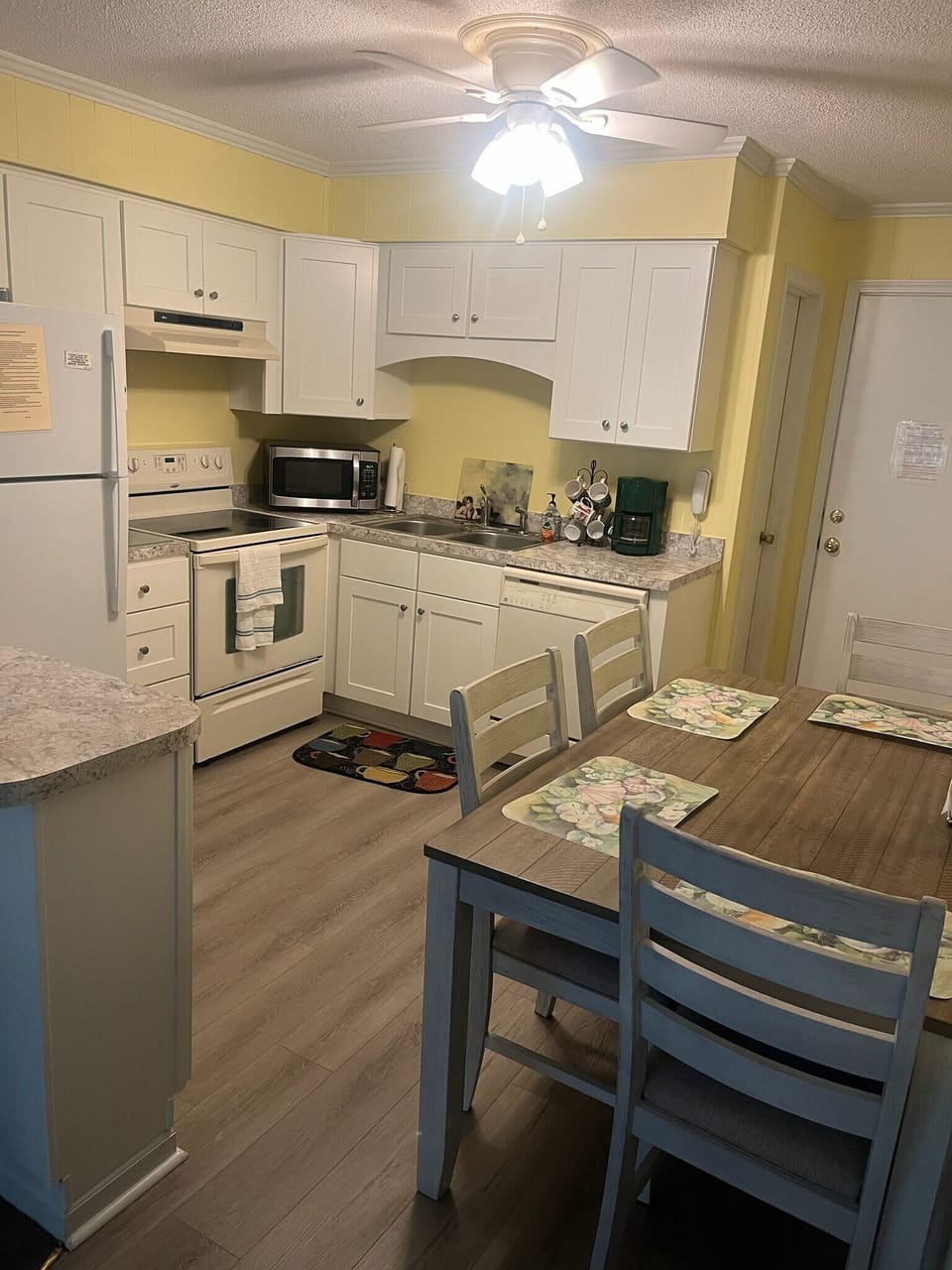 Kitchen and dining area