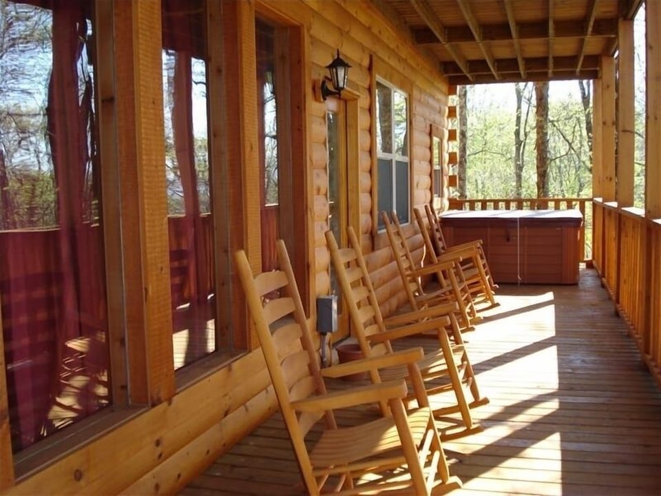 Relax by Rocking your Troubles Away or by Chilling in the 5 Person Hot Tub