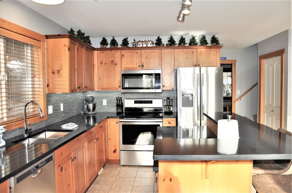 Quartz counters & stainless appliances including ice and water
