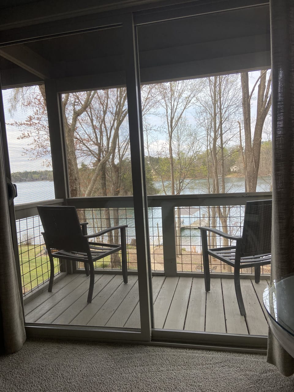 Upstairs king balcony