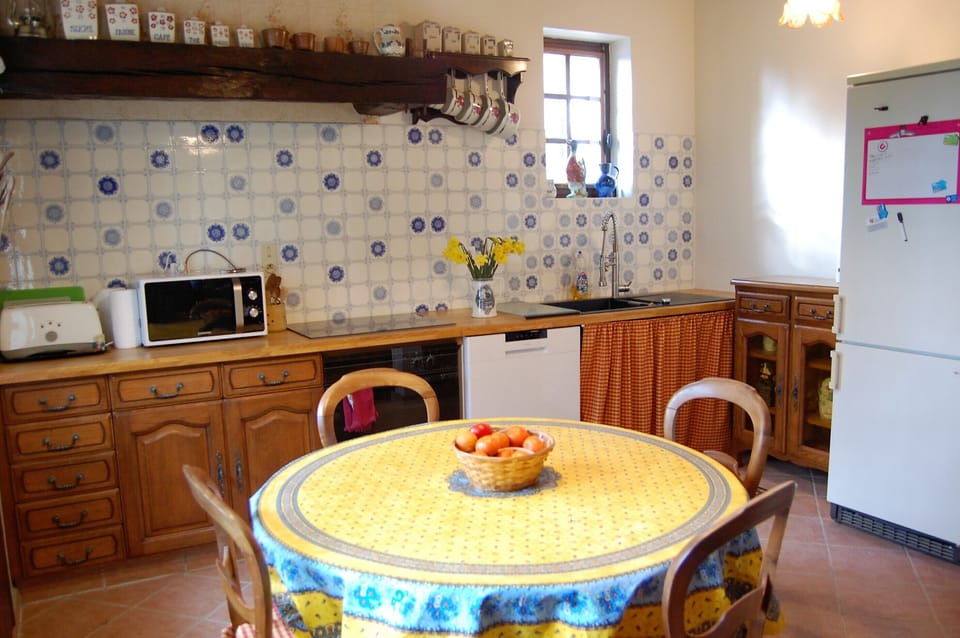 Large kitchen with all the necessities for a great meal.