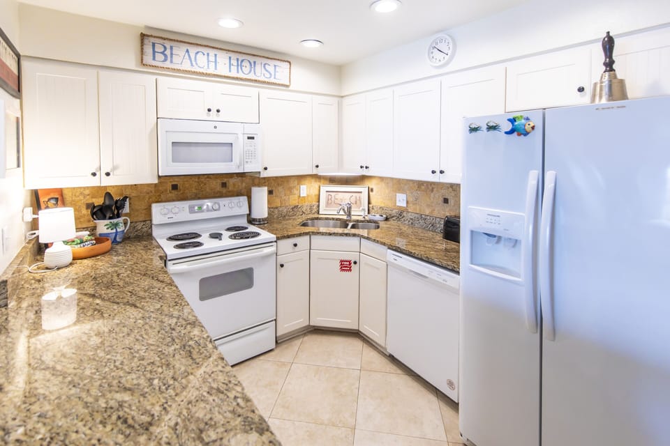 Fully stocked kitchen
