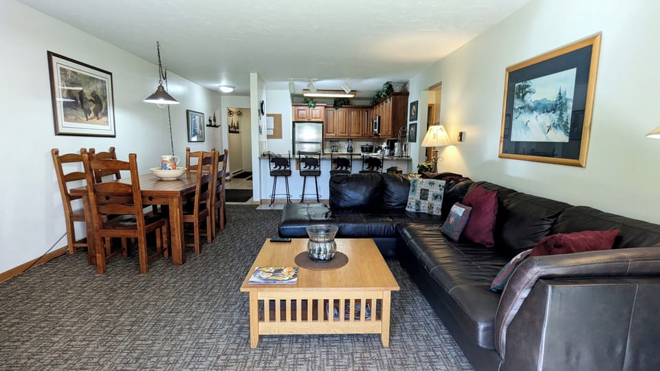 BC West Condo I-1 living room and kitchen