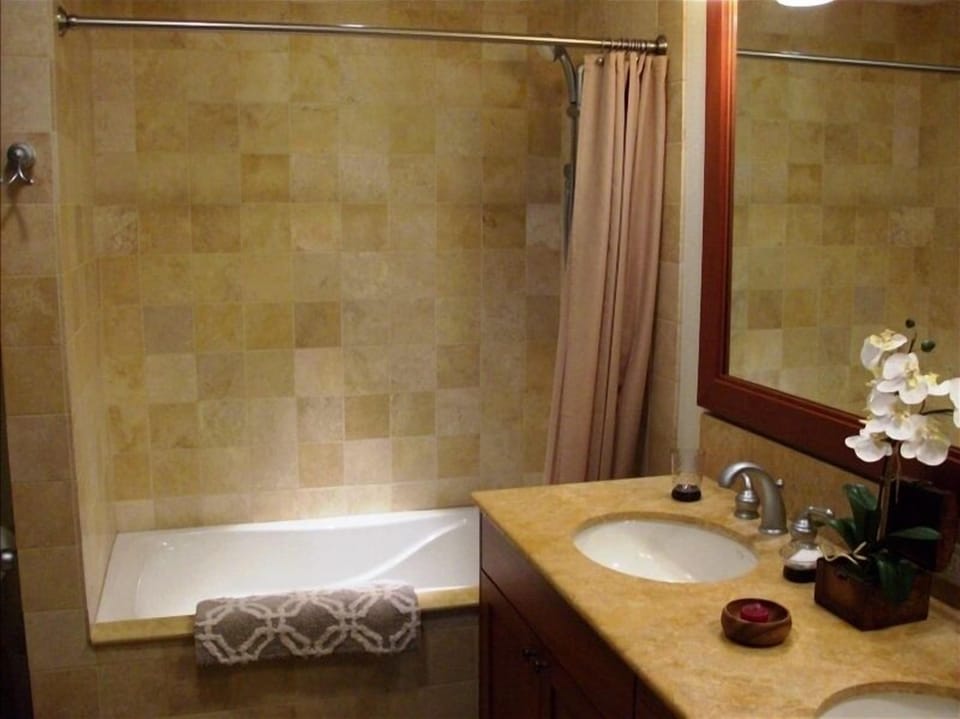 Guest Bathroom with double sinks