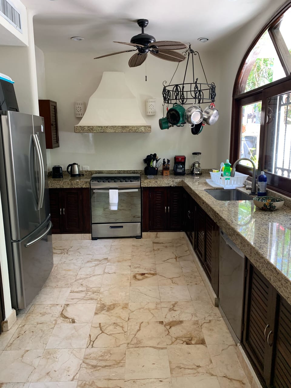 Renovated kitchen with new appliances 