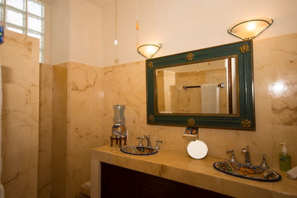 One of the ensuites with walk in shower