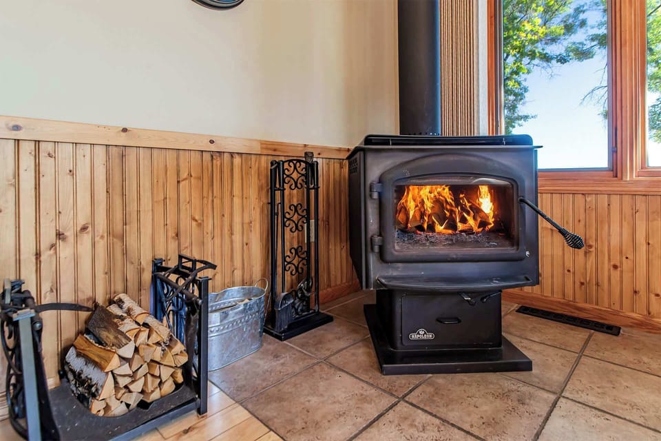 Wood provided for stove