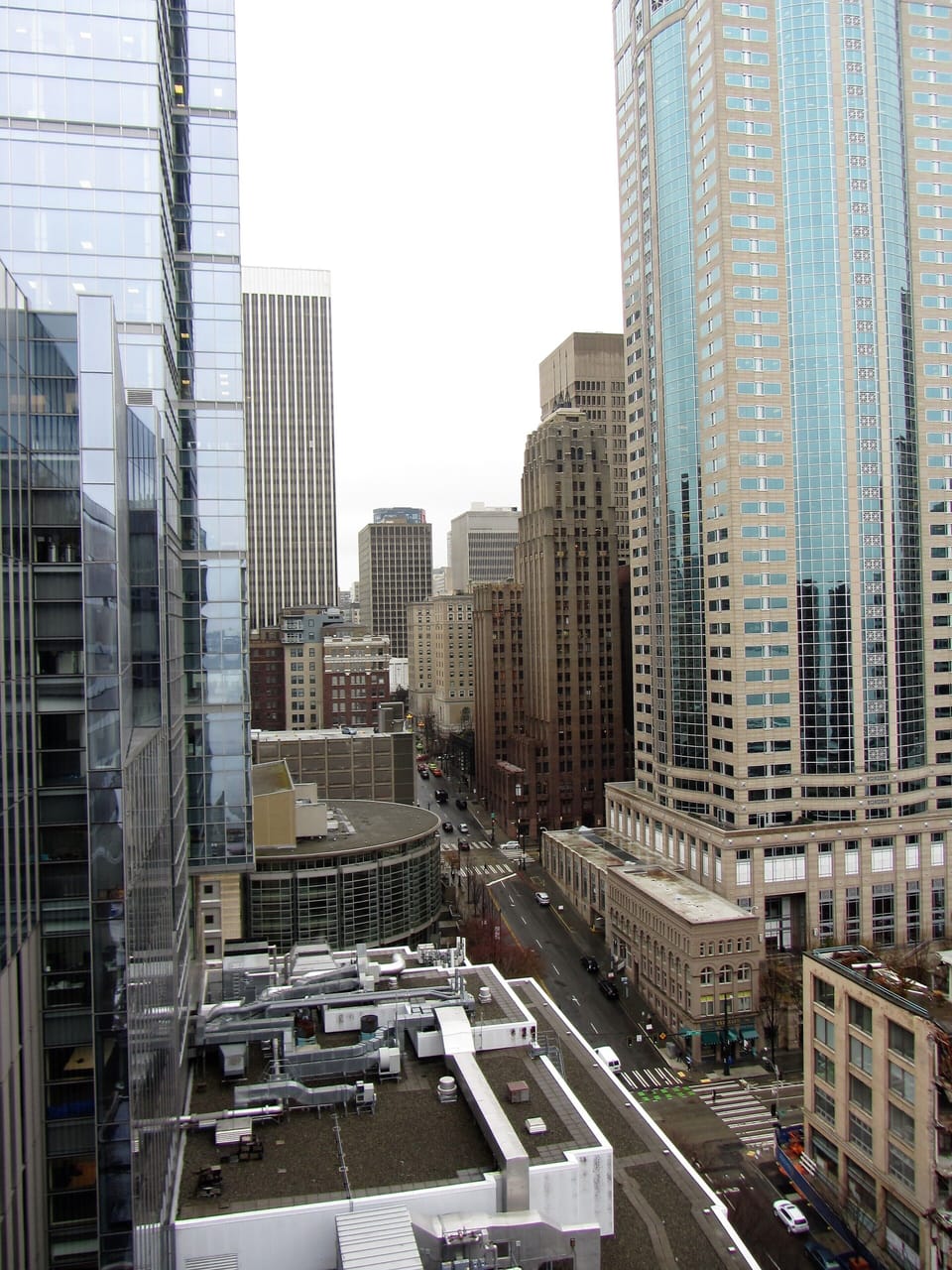 City view from balcony