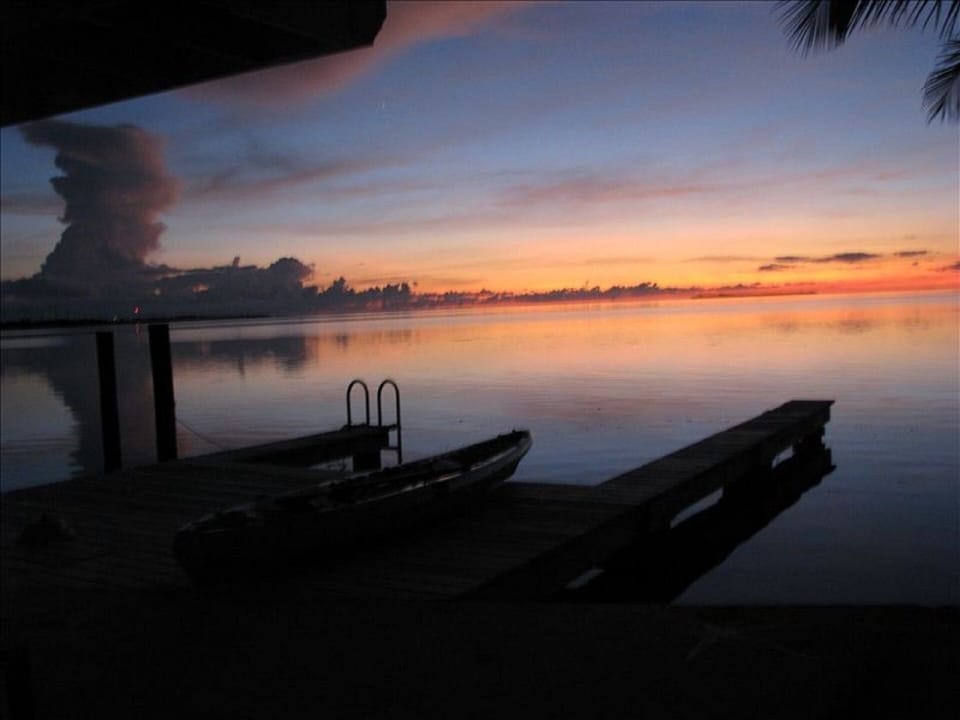 A typical sunset from the dock