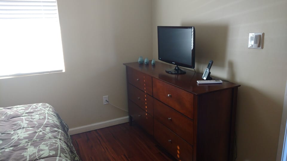 TV and dresser in master