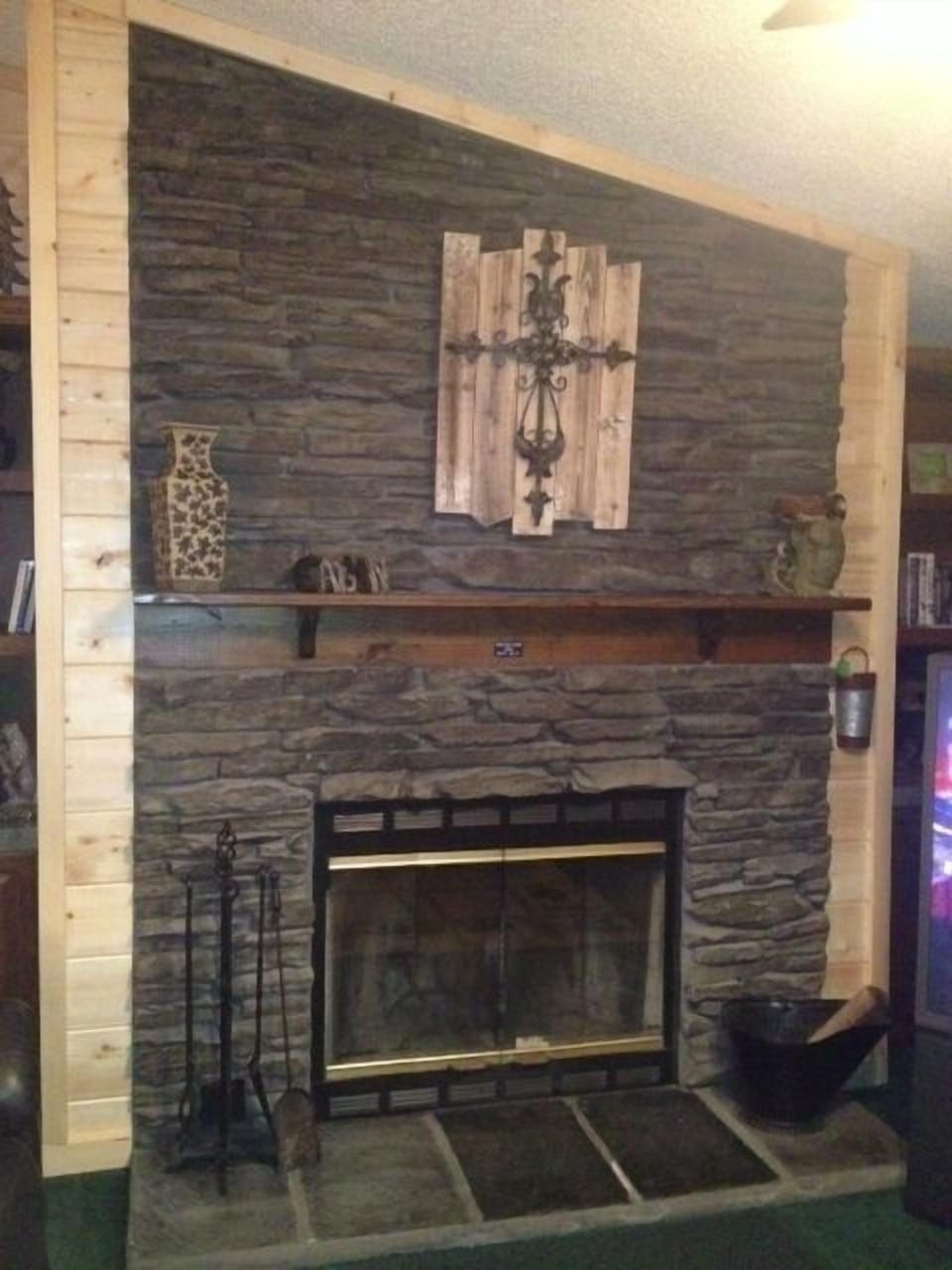 Wood burning Fireplace