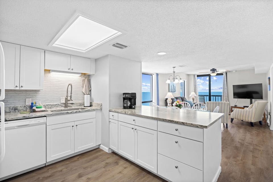 Full Kitchen with ocean views