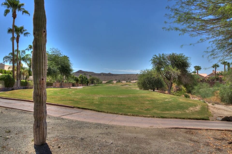 View from lower seating area down 6th fairway