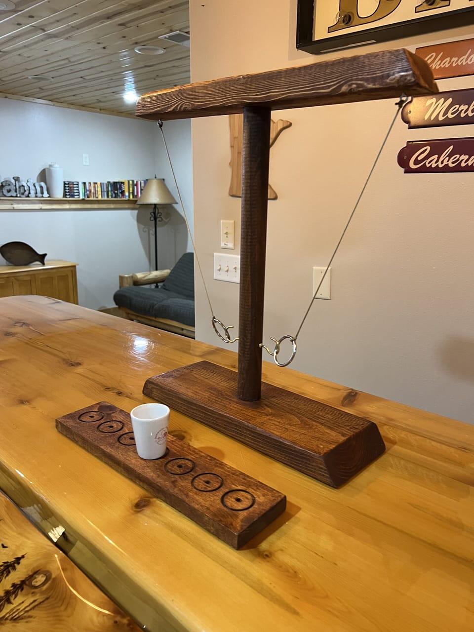 Ring toss and pine bar