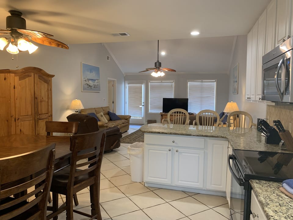 Kitchen from front entrance