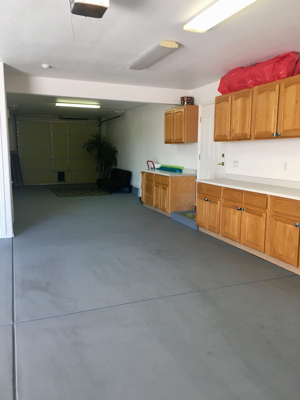 Boat deep side of garage 8 ft H opening