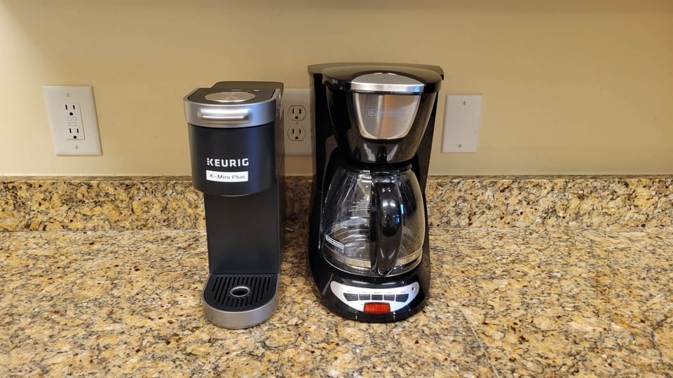 (2) 12-cup Coffee Makers and Keurig Mini Plus  105251