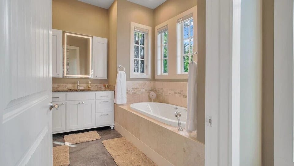 Bath of Master Bedroom in Basement.
