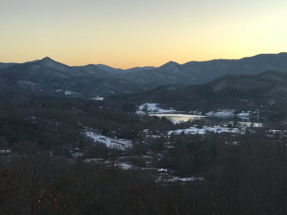 Sunset views from The Perch. 