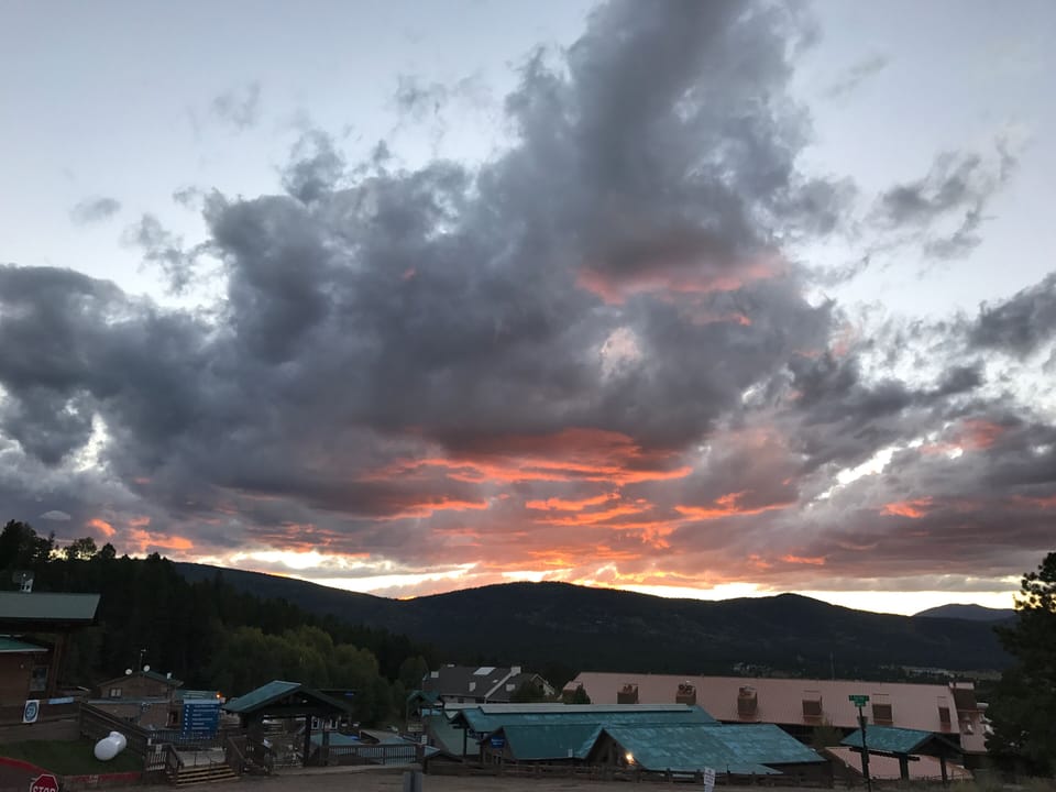 Sunset from one of my favorite restaurants, the Sunset Grill. Only 3 blocks away